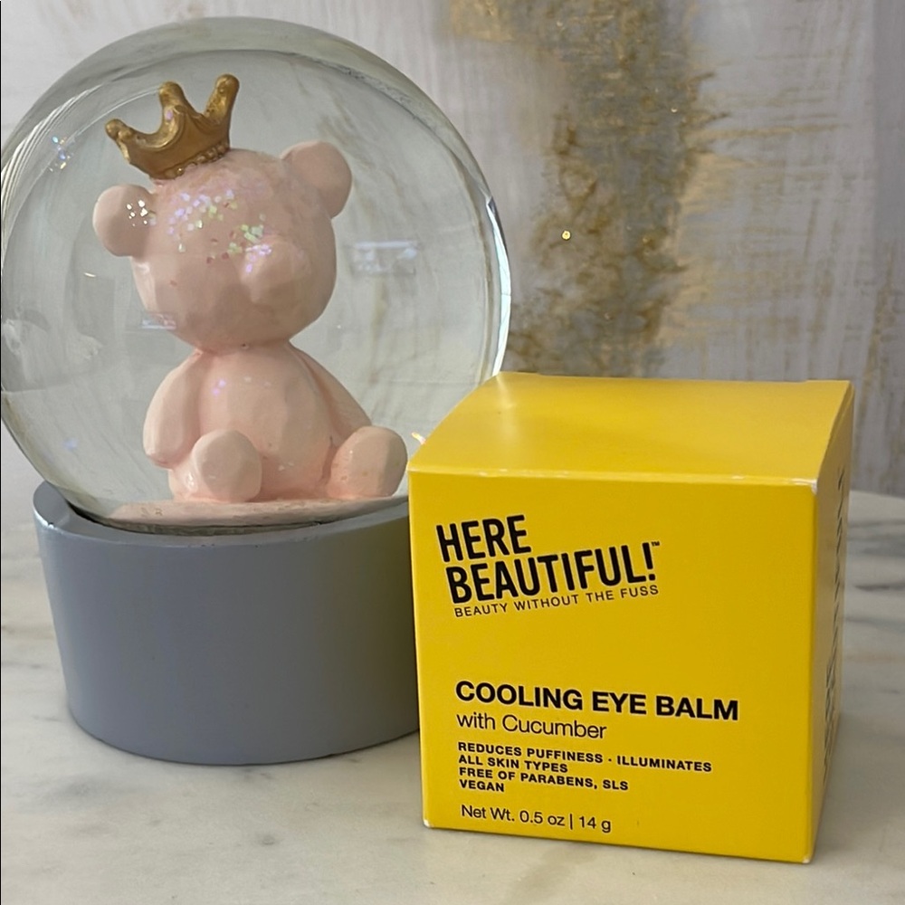 Here Beautiful! Cooling Eye Balm with Cucumber - Reduce Puffiness - illuminates
